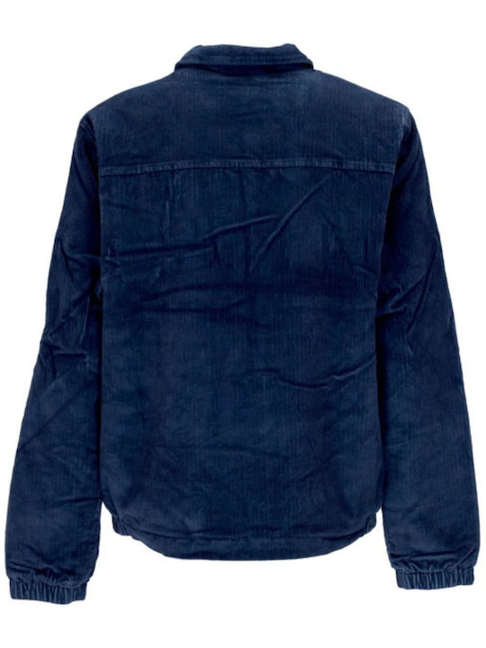 Element Herren Winter Jacke Lässig Blau