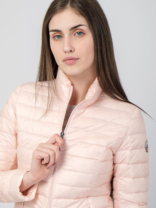 Jott Kurz Damen Puffer Jacke für Winter Rosa