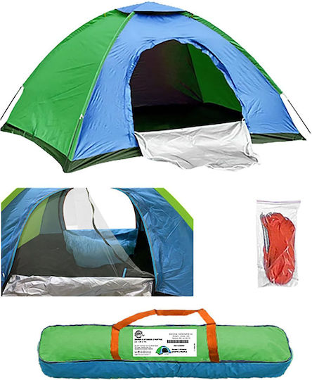 Summertiempo Camping Tent for 4 People 250x200x150cm Two-door