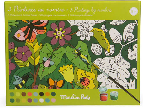 Creative Set Paint By Numbers Botanical Variations Moulin Roty