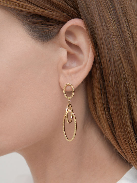 Einzelner Ohrring aus Gold 14K Einzelner Ohrring aus Gold 14K
