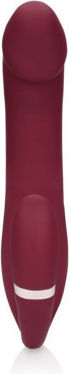 Shots Strapless Strap On με Dildo σε Κόκκινο Χρώμα
