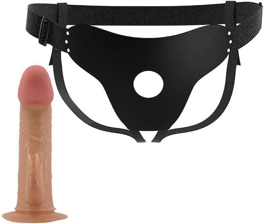 Pretty Love Universal Gurtzeug mit Dildo und Vibration in Flesh Farbe