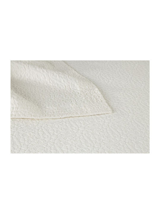 Liolios Home Paris Piqué Decke King Size 260x240cm Ecru