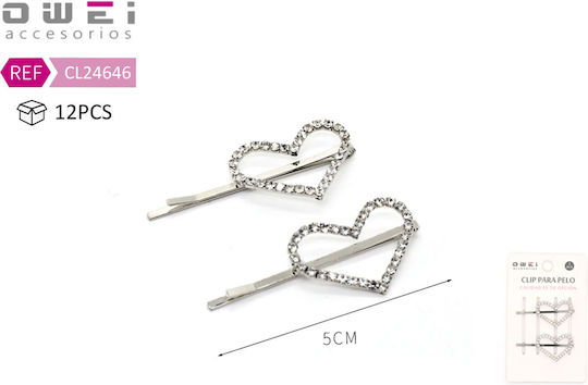 Weiß mit Strass 5cm 1Stück