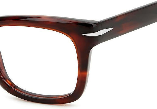 David Beckham Herren Acetat Brillengestell Braun DB 7105 EX4