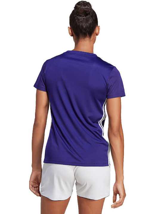 Adidas Table 23 Damen Sportliches Bluse Kurzärmelig Blau