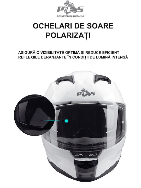 Motorcycle Helmet Full Face DOT / ECE 22.06 1550gr with Sunvisor