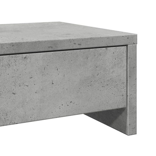 vidaXL Stand Desk Mounted Monitor Concrete Gray (854664)
