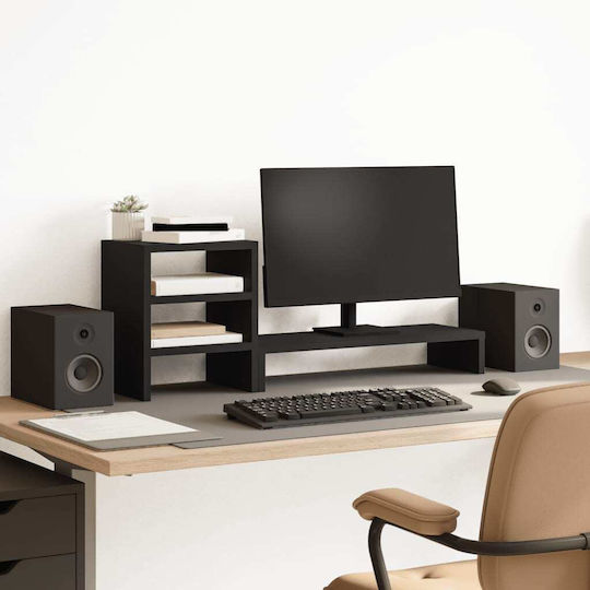 vidaXL Stand Desk Mounted Monitor with Office Organizer (854734)
