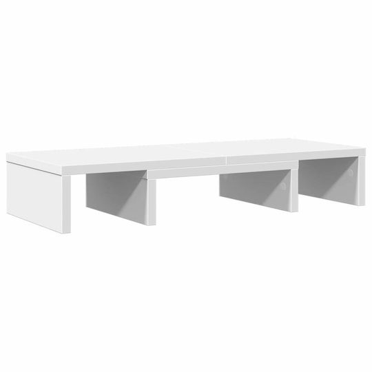vidaXL Βάση Γραφείου Οθόνης Λευκή (854625)