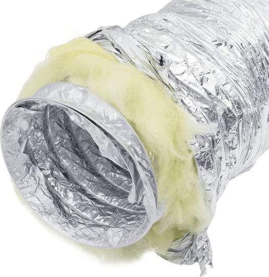 Insulated Ventilation Duct 6 M Ø12.5 Cm Aluminum 12.5 Cm