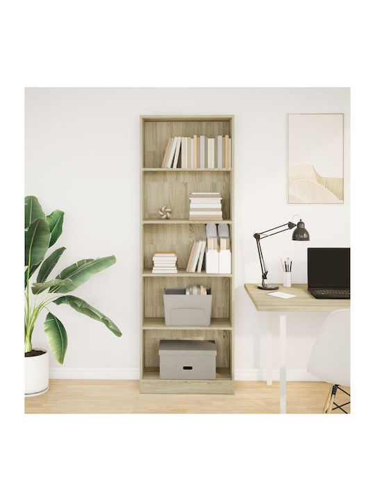 Bookcase Coffee 60x24x176cm