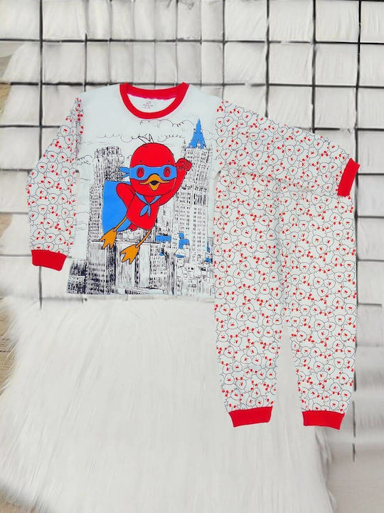 Supermini Kids Pyjamas Winter Cotton red