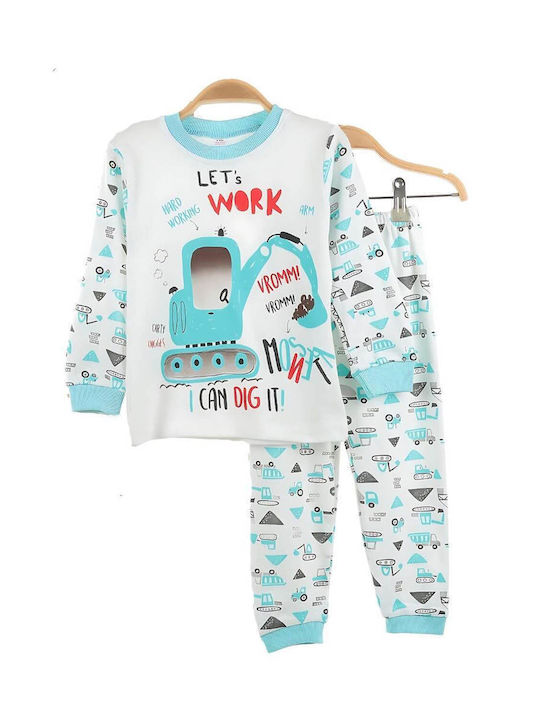 Supermini Kids Pyjamas Winter Cotton Blue