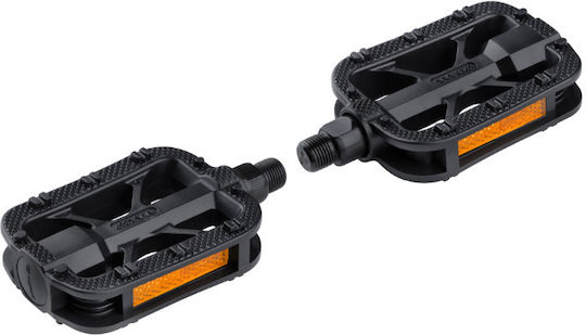 Force Trek Flat Bicycle Pedals Black