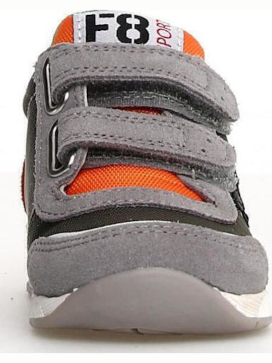 Kids Sneakers High with Scratch Gray