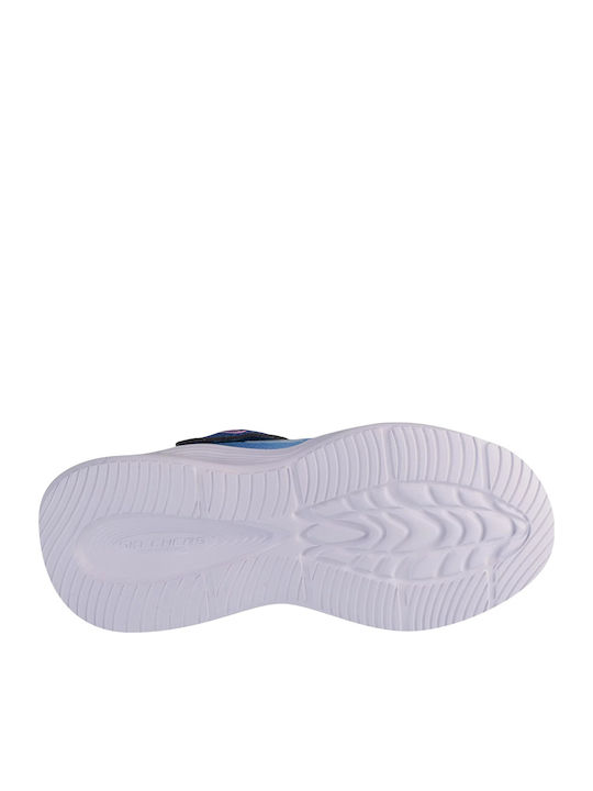 Lighted Gore Kinder Sneakers mit Klettverschluss & Lichtern Hellblau