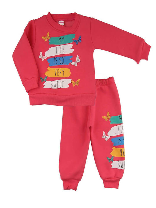 Kinder Sweatpants Set - Jogginganzug Coral 2Stück