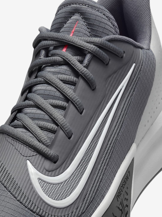 Precision 7 Low Basketball Shoes Smoke Grey / Iron Grey / Hot Punch / Photon Dust