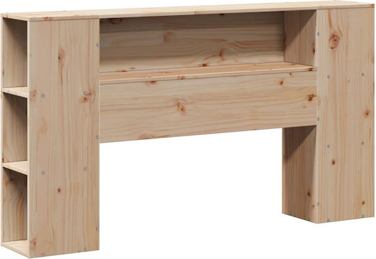 vidaXL Κεφαλάρι Κρεβατιού Ξύλινο Καφέ 141x82cm
