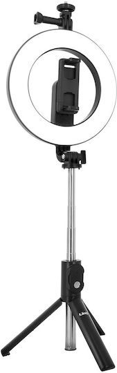 Smartphone Ringlicht Selfie-Stick Stativ Bluetooth Linq Schwarz