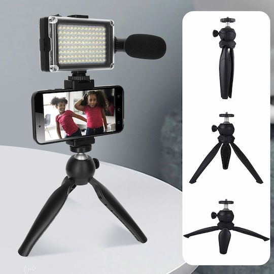 Vlog Pack Foldable Tripod Microphone Led Projector Puluz