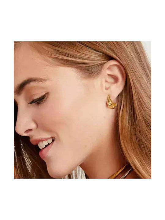 Bode Earrings Hoops made of Steel Gold Plated