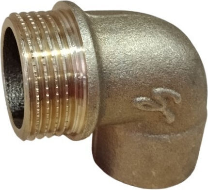 kcherouvim Γωνία Σωλήνα Ορειχάλκινη Αρσενικό 15mm 0204.1502
