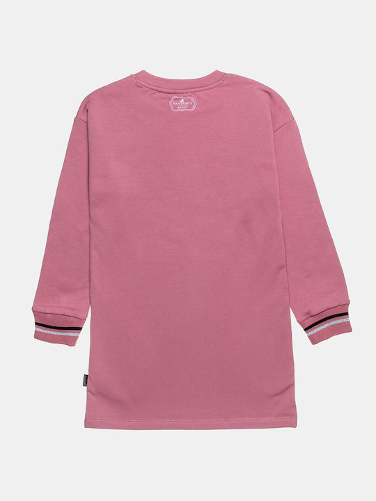 Alouette Sweatshirt Kids Dress Pink