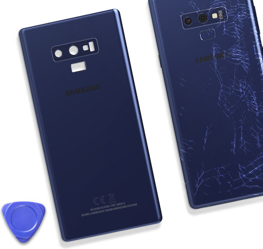 Задно стъкло Samsung Galaxy Note 9 Оригинален сервизен пакет Син