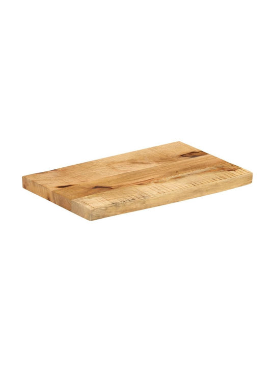 Vidaxl Tischplatte 60x30x3,8cm Baumkante Massivholz Mango 1 Stück Braun