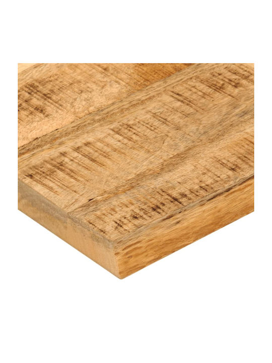 Vidaxl Επιφάνεια Τραπεζιού 40x40x3,8cm Live Edge Μασίφ Ξύλο Μάνγκο 1 Τεμ Καφέ