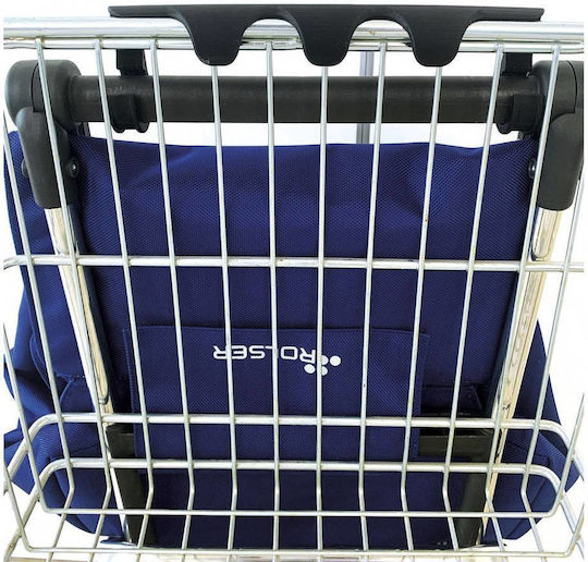 Tweed Shopping Trolley Black