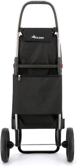 Tweed Shopping Trolley Black