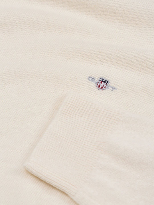 Women's Long Sleeve Sweater Woolen Turtleneck Cream