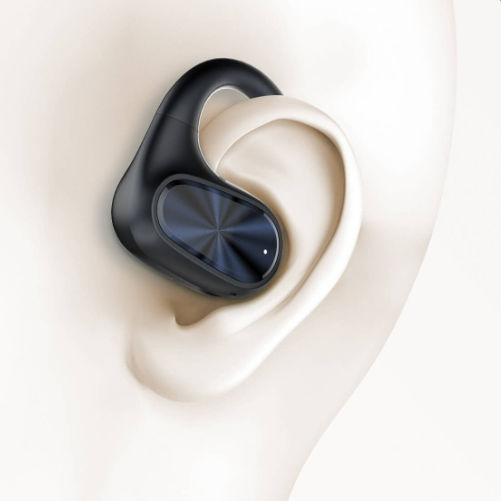 Ldnio T07 Bone Conduction Bluetooth Handsfree Ακουστικά με Θήκη Φόρτισης Μαύρα