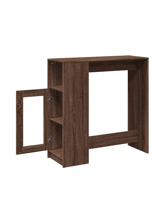 Table Bar Wooden Brown Oak 101x40x103.5cm