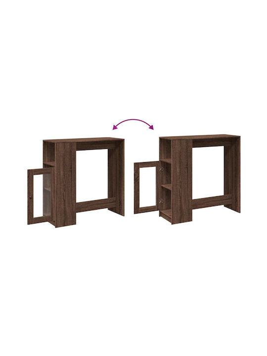 Table Bar Wooden Brown Oak 101x40x103.5cm
