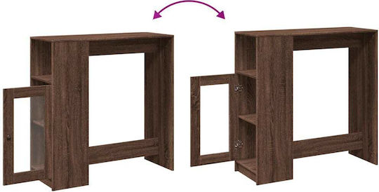 Tisch Bar Holz Brown Oak 101x40x103.5cm