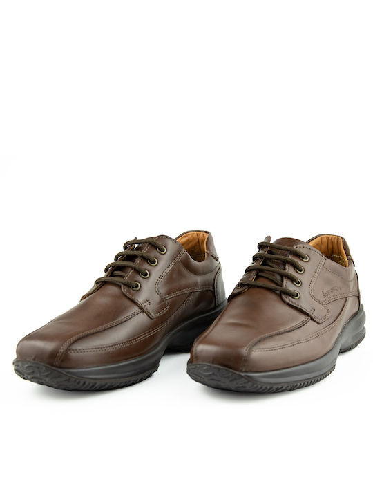 Boxer Men's Anatomic Leather Casual Shoes Brown