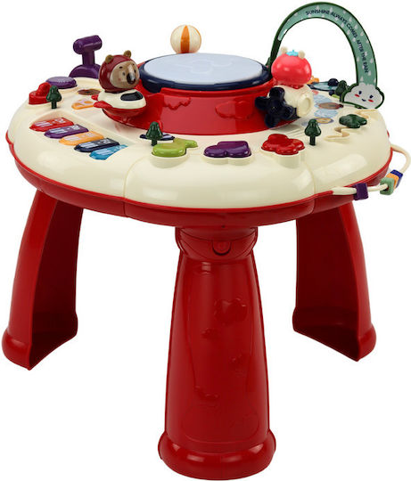 Lean Toys Τραπεζάκι Δραστηριοτήτων Interactive Educational με Μουσική, Φως και Ήχους για 18+ Μηνών