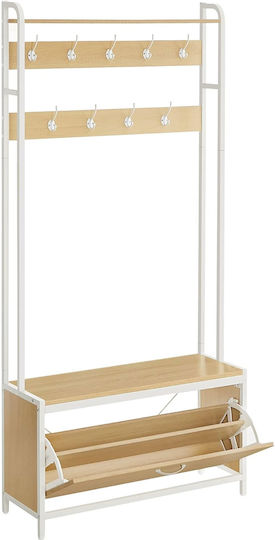 Έπιπλο Εισόδου Παπουτσοθήκη 8 Θέσεων 85x30x180 Vasagle Hsr405w09 Μοριοσανίδα Μεταλλικό Έπιπλο Εισόδου Παπουτσοθήκη 8 Θέσεων 85x30x180 Vasagle Hsr405w09 Μοριοσανίδα Μεταλλικό