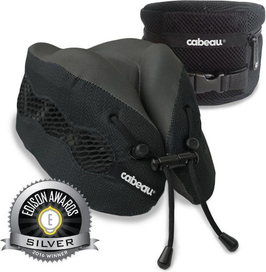 Cabeau Evo Cool Σετ Ταξιδίου Μαξιλαράκι και Ωτοασπίδες με Θήκη Μεταφοράς Μαύρα