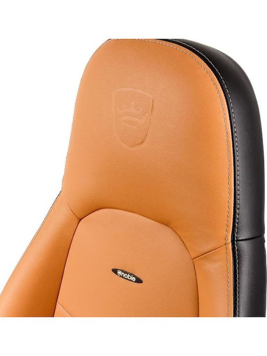 Noblechairs Icon Δερμάτινη Καρέκλα Gaming με Ρυθμιζόμενα Μπράτσα Καφέ