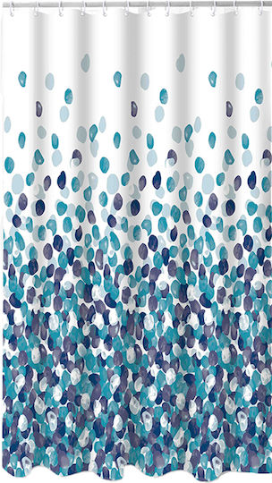 Ionion Shower Curtain 180x180cm Blue Prints