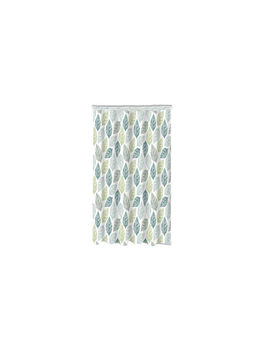 Ionion Duschvorhang 180x180cm Green Leaves