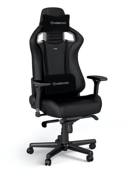 Noblechairs Epic Black Edition Καρέκλα Gaming Δερματίνης με Ρυθμιζόμενα Μπράτσα Μαύρη