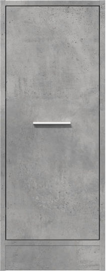 vidaXL Büroaufbewahrungsschublade aus Holz und Metall Grau 30x41x77,5cm