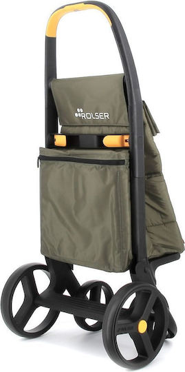 Polar 8 Plus Stoff Einkaufswagen Braun 59x21x59cm